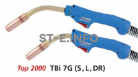 Сварочная горелка для полуавтомата TBi 7G-DR-blue-ESG, сменный поворотный корпус, длина 3 метра - st-e.info - Кострома