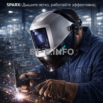 Маска сварщика Sparx с устройством подачи воздуха - st-e.info - Кострома