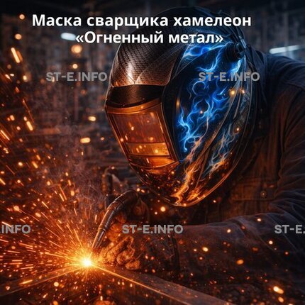 Маска сварщика хамелеон «Огненный метал» (YXE-718G PRO) - st-e.info - Кострома