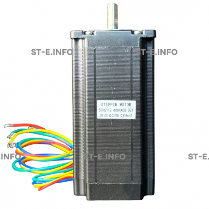 Двухфазный шаговый двигатель 57HS112-4004А08-D21 вал 8,0 мм - st-e.info - Кострома